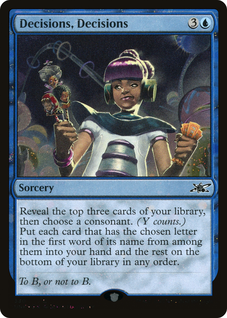 Image of Decisions, Decisions (Galaxy Foil) [Unfinity]