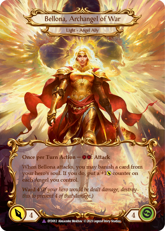 Image of Figment of War // Bellona, Archangel of War (Marvel) [DTD012] (Dusk Till Dawn)  Cold Foil