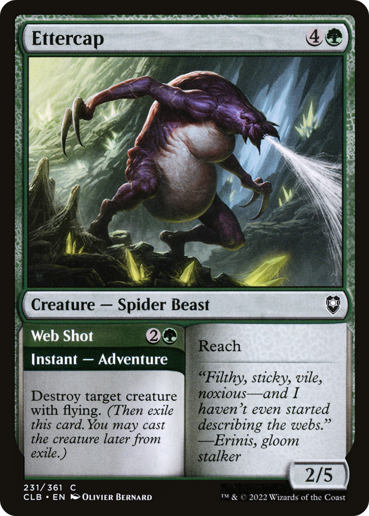 Image of Ettercap // Web Shot [Commander Legends: Battle for Baldur's Gate]