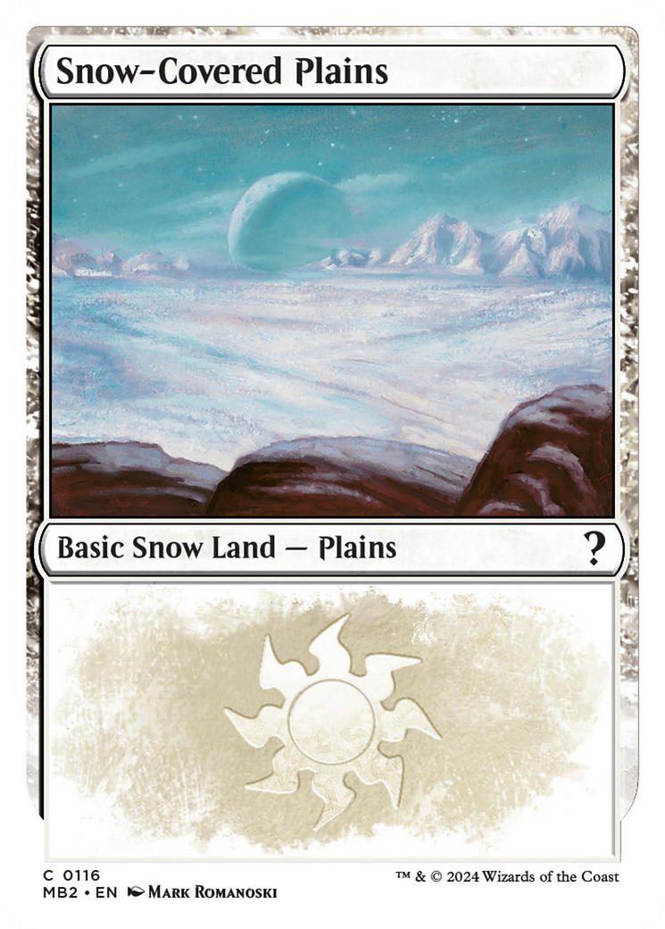 Image of Snow-Covered Plains (White Border) [Mystery Booster 2]