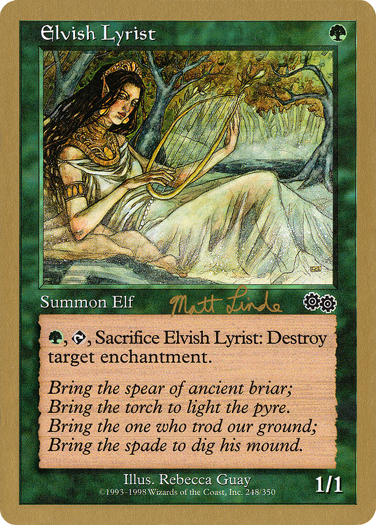 Image of Elvish Lyrist (Matt Linde) [World Championship Decks 1999]
