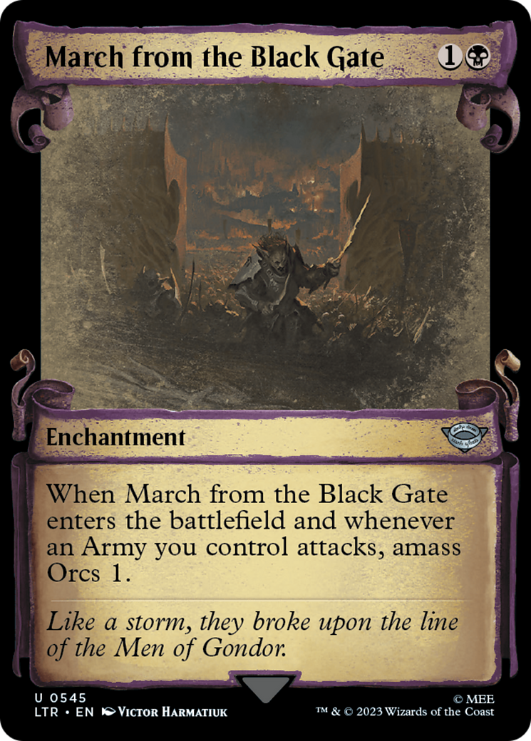 Image of March from the Black Gate [The Lord of the Rings: Tales of Middle-Earth Showcase Scrolls]
