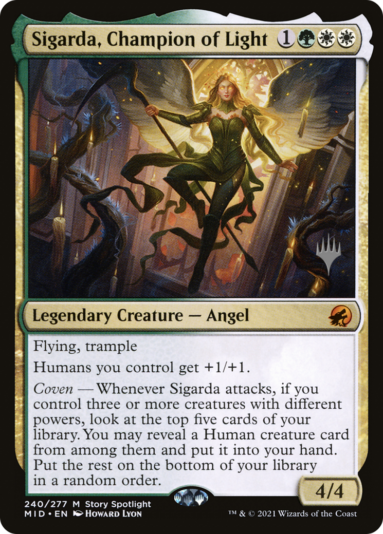 Image of Sigarda, Champion of Light (Promo Pack) [Innistrad: Midnight Hunt Promos]