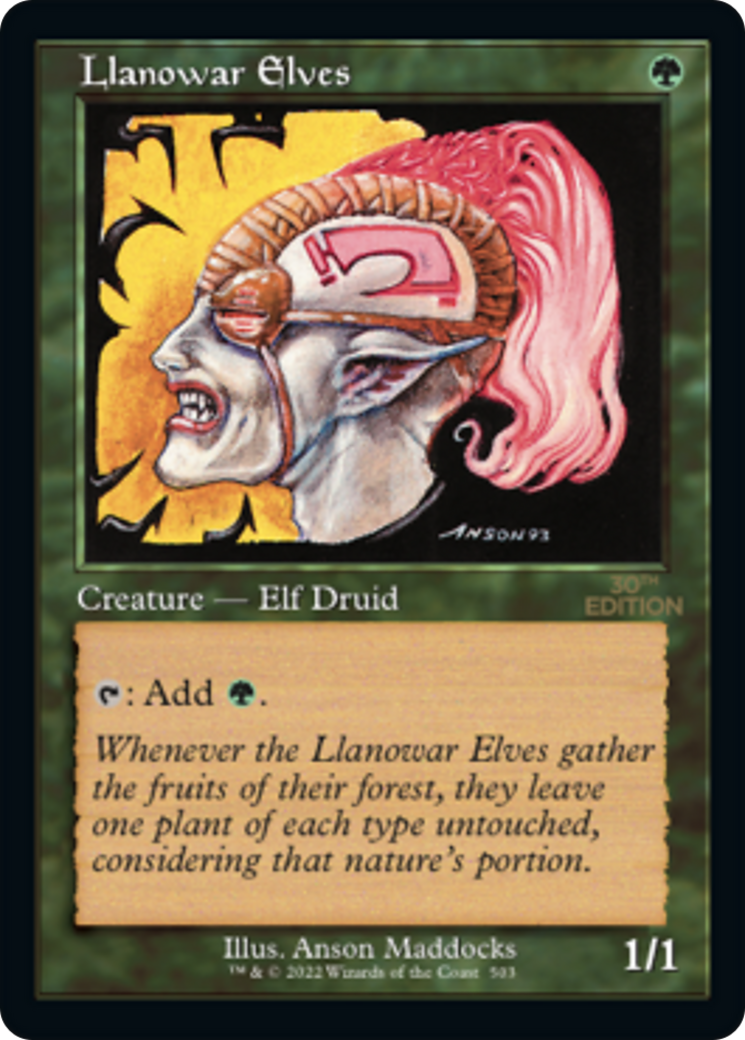 Image of Llanowar Elves (Retro) [30th Anniversary Edition]