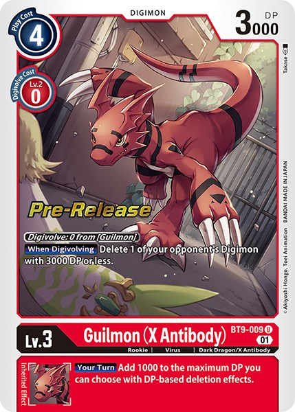 Image of Guilmon (X Antibody) [BT9-009] [X Record Pre-Release Promos]