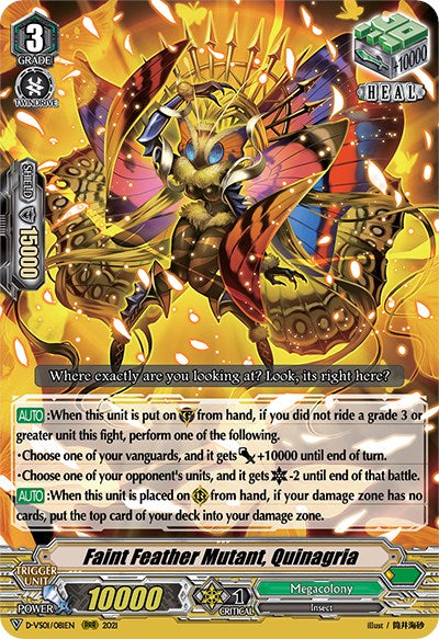 Image of Faint Feather Mutant, Quinagria (D-VS01/081EN) [V Clan Collection Vol.1]