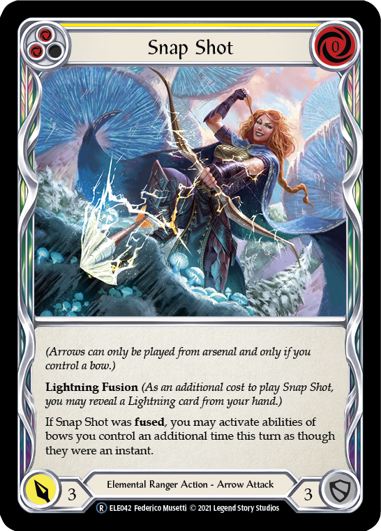 Image of Snap Shot (Yellow) [U-ELE042] (Tales of Aria Unlimited)  Unlimited Rainbow Foil