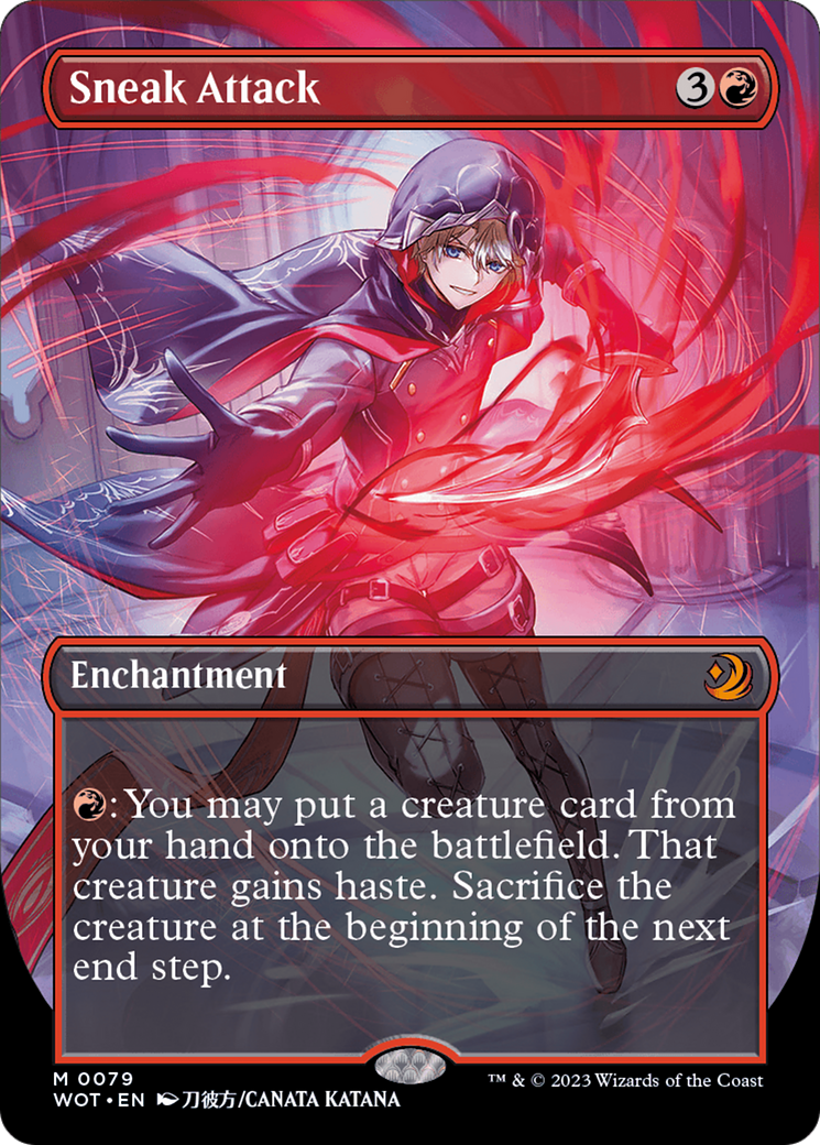 Image of Sneak Attack (Anime Borderless) [Wilds of Eldraine: Enchanting Tales]
