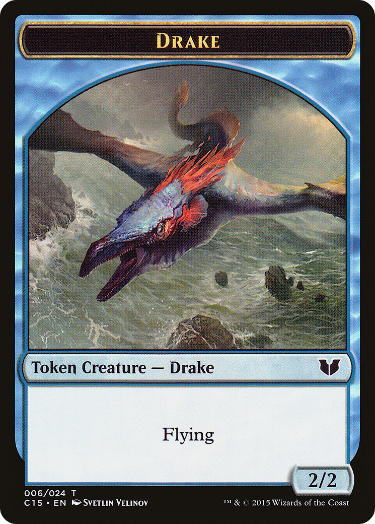 Image of Drake // Elemental (020) Double-Sided Token [Commander 2015 Tokens]