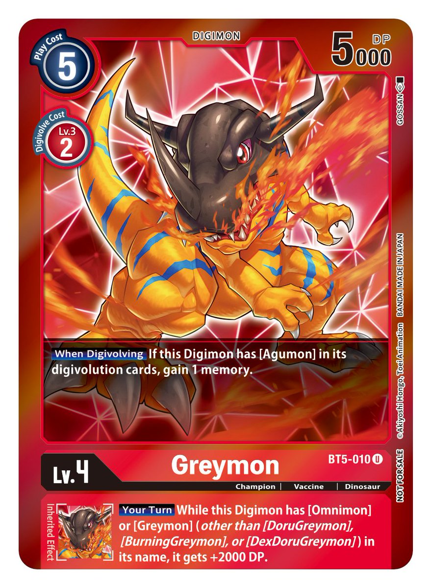Image of Greymon [BT5-010] (Event Pack 2) [Battle of Omni]
