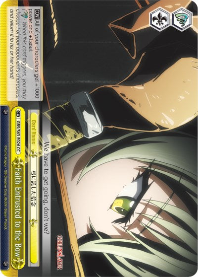 Image of Faith Entrusted to the Bow (GBS/S63-E026 CC) [Goblin Slayer]
