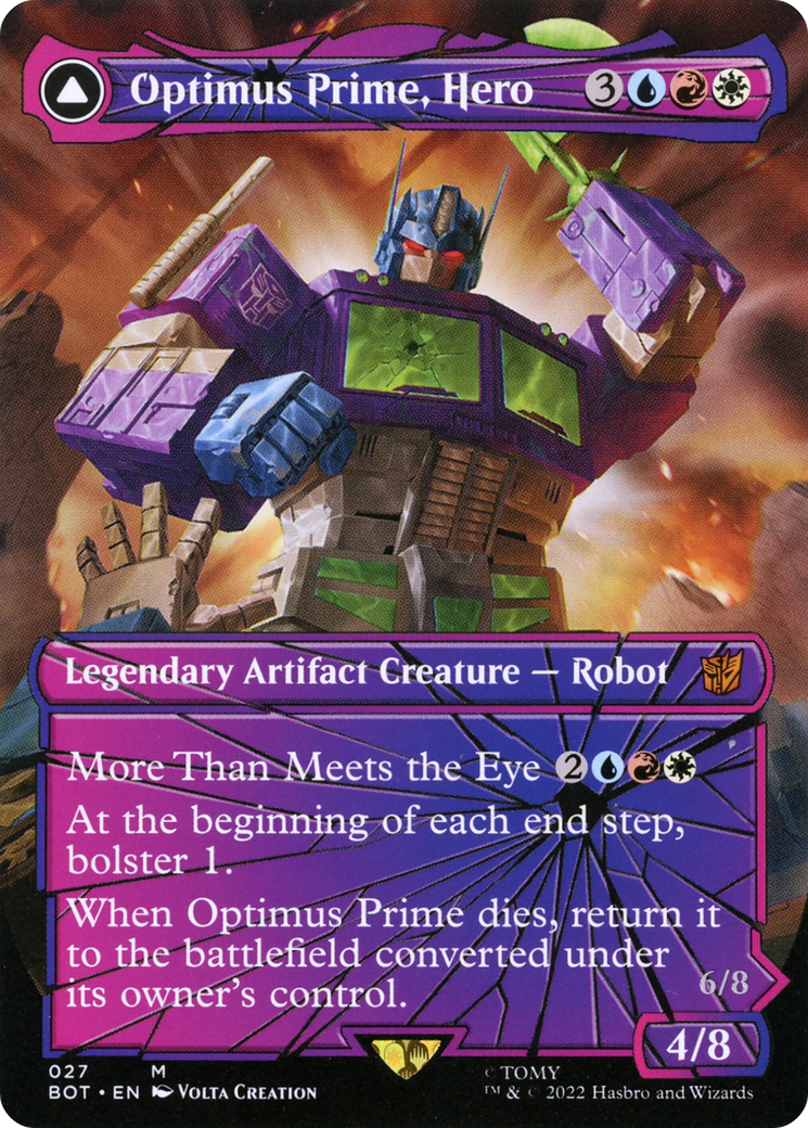 Image of Optimus Prime, Hero // Optimus Prime, Autobot Leader (Shattered Glass) [Transformers]