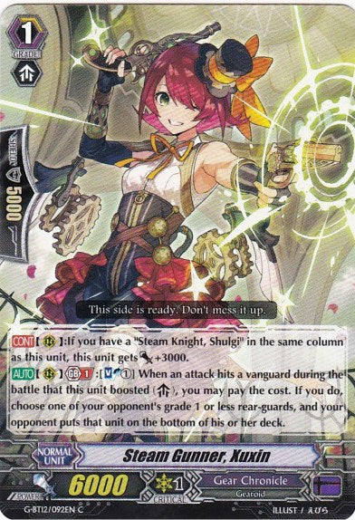 Image of Steam Gunner, Xuxin (G-BT12/092EN) [Dragon King's Awakening]