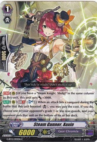 Steam Gunner, Xuxin (G-BT12/092EN) [Dragon King's Awakening]