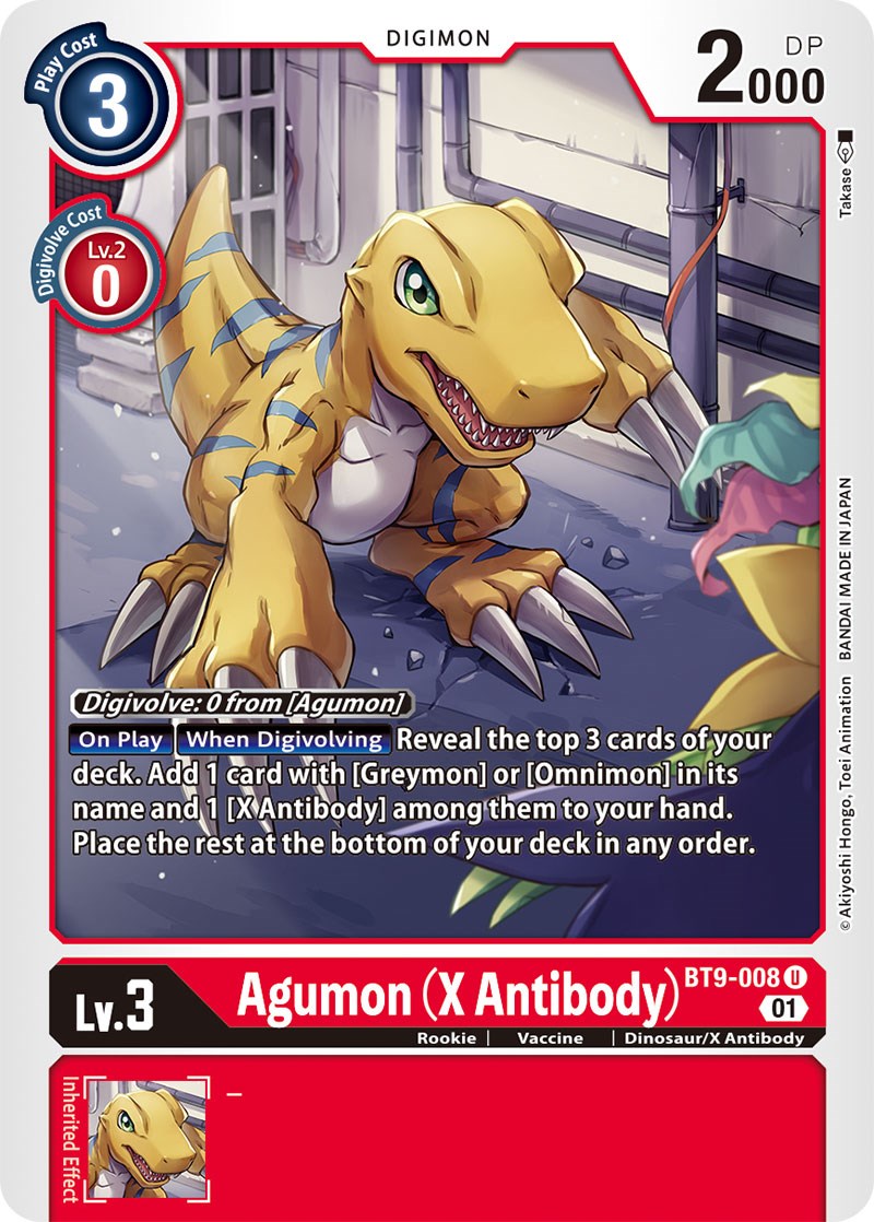 Image of Agumon (X Antibody) [BT9-008] [X Record]