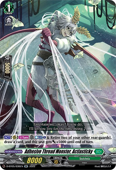 Image of Adhesive Thread Monster, Actiasticky (D-BT05/036EN) [Triumphant Return of the Brave Heroes]