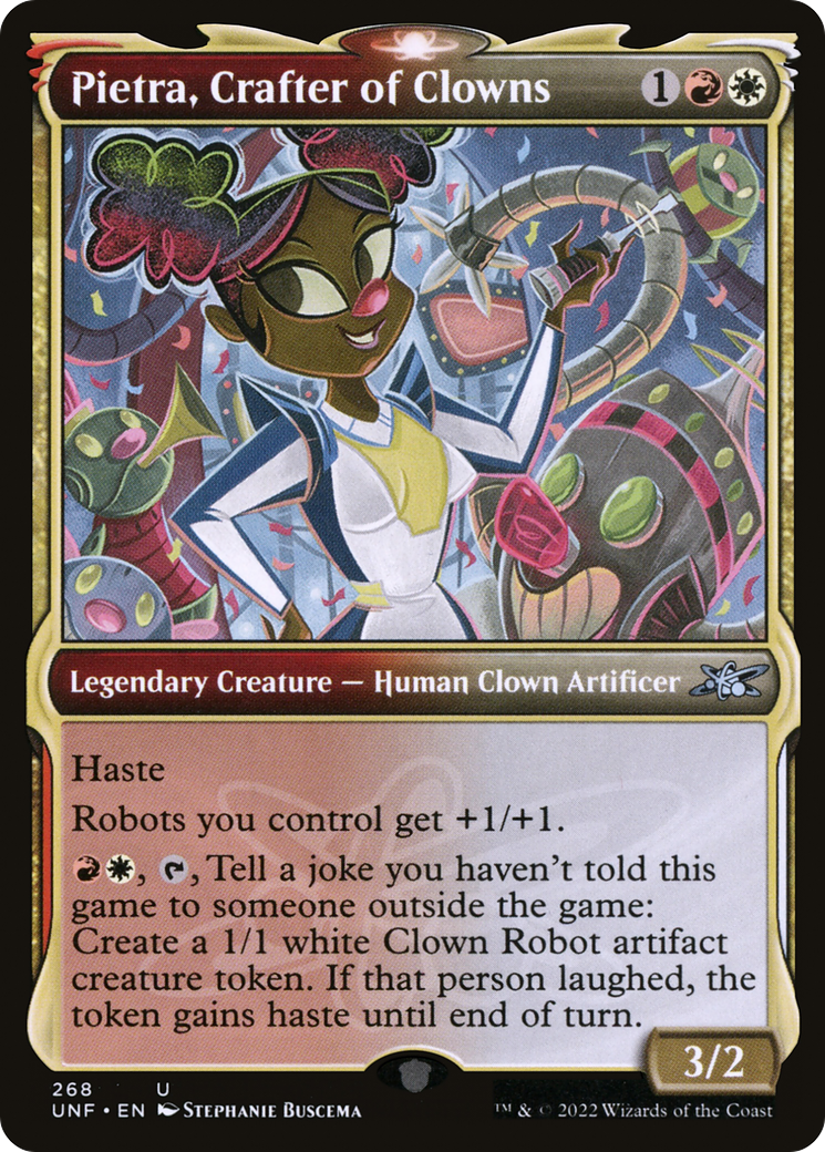 Image of Pietra, Crafter of Clowns (Showcase) [Unfinity]