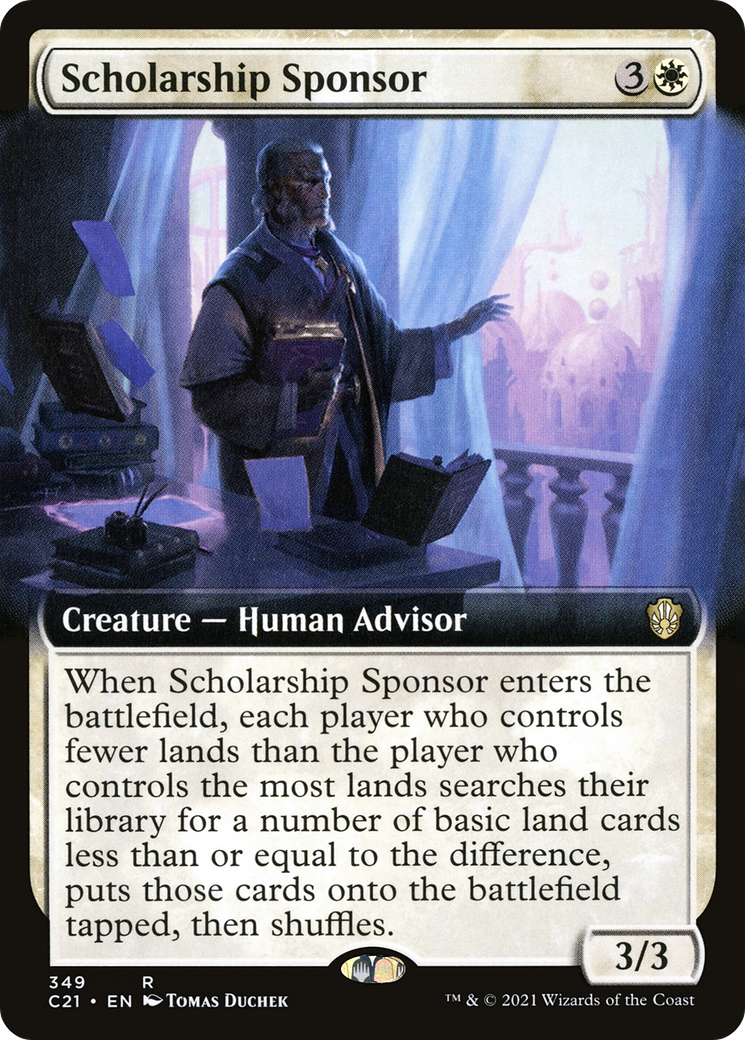 Image of Scholarship Sponsor (Extended Art) [Commander 2021]