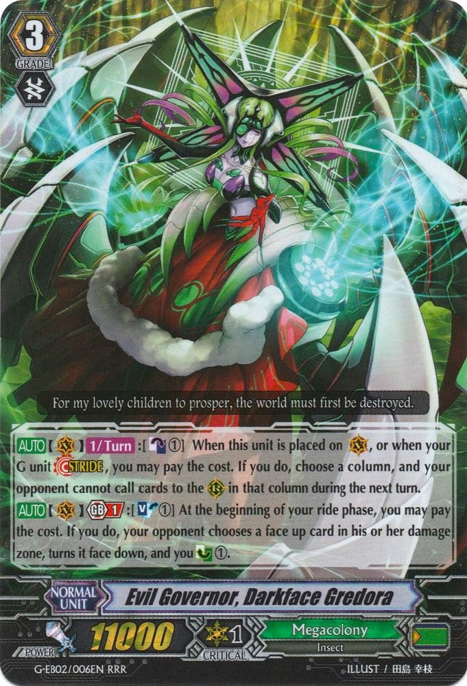 Image of Evil Governor, Darkface Gredora (G-EB02/006EN) [The AWAKENING ZOO]