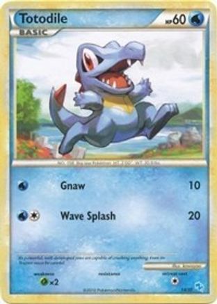 Image of Totodile (14/30) [HeartGold & SoulSilver: Trainer Kit - Gyarados]