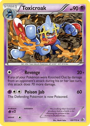 Image of Toxicroak (63/113) [Black & White: Legendary Treasures]