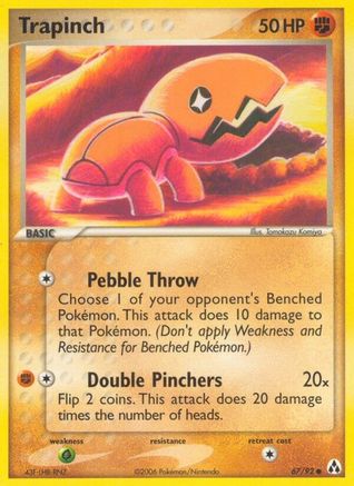 Image of Trapinch (67/92) (Stamped) [EX: Legend Maker]