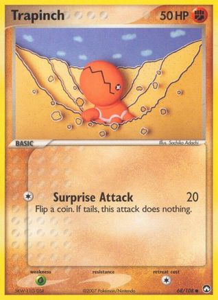 Image of Trapinch (68/108) (Stamped) [EX: Power Keepers]