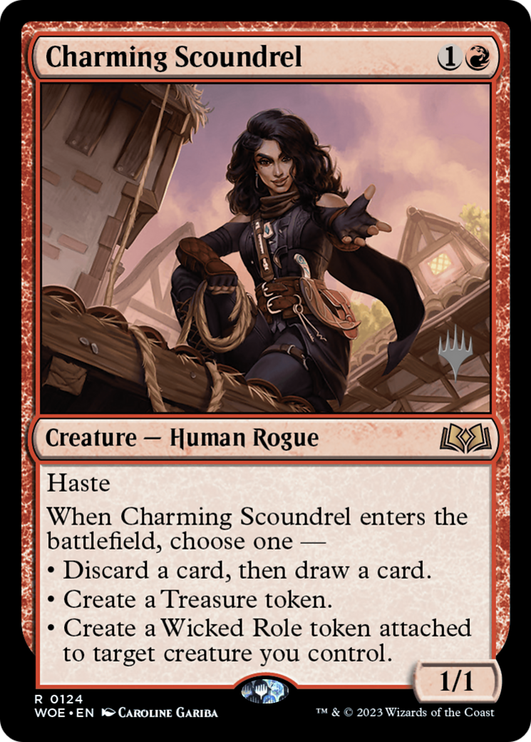 Image of Charming Scoundrel (Promo Pack) [Wilds of Eldraine Promos]
