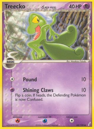 Image of Treecko (68/100) (Delta Species) (Stamped) [EX: Crystal Guardians]