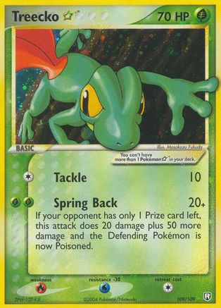 Image of Treecko Star 109  Team Rocket Returns - Ultra Rare