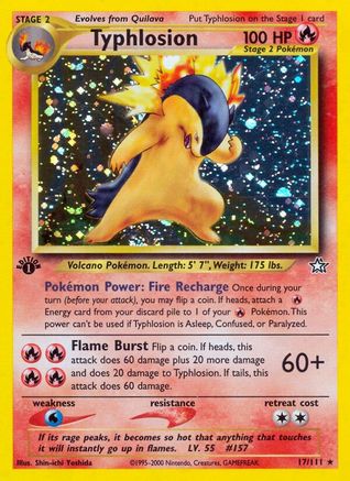 Image of Typhlosion (17/111) [Neo Genesis 1st Edition]
