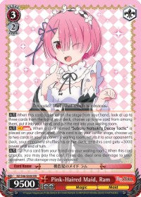 Image of Pink-Haired Maid, Ram (RZ/S46-E030 RR) [Re:ZERO]