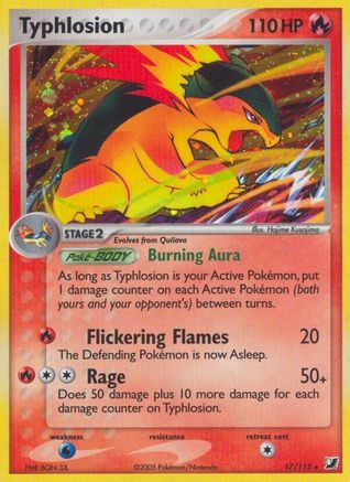 Image of Typhlosion (17/115) (Stamped) [EX: Unseen Forces]