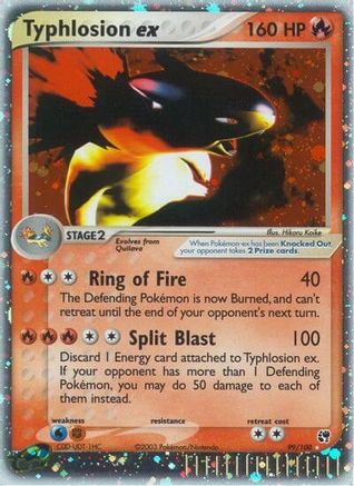 Image of Typhlosion ex (99/100) [EX: Sandstorm]