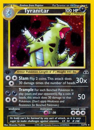 Image of Tyranitar (12/75) [Neo Discovery 1st Edition]