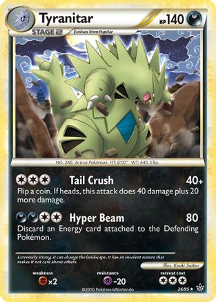 Image of Tyranitar (26/95) [HeartGold & SoulSilver: Unleashed]