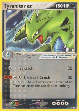 Image of Tyranitar ex (17/17) (Holo) [POP Series 1]