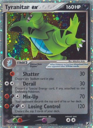 Image of Tyranitar ex (111/115) [EX: Unseen Forces]