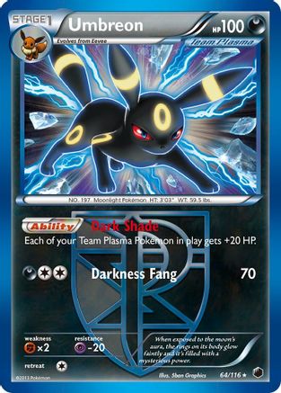 Image of Umbreon (64/116) [Black & White: Plasma Freeze]