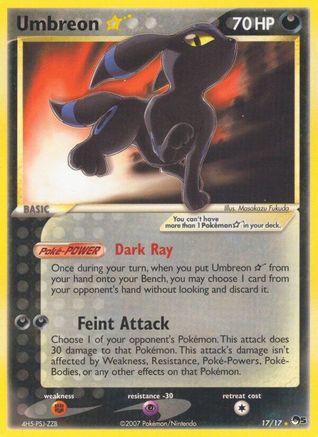 Image of Umbreon Star (17/17) [POP Series 5]