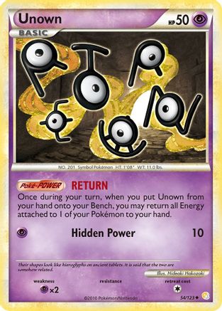 Image of Unown (54/123) [HeartGold & SoulSilver: Base Set]