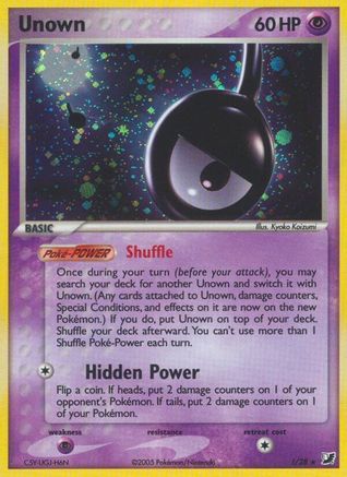 Image of Unown (!) (!/28) [EX: Unseen Forces]