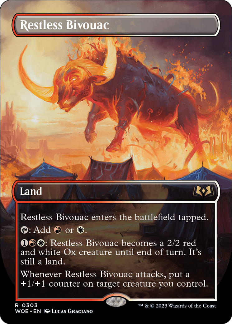 Image of Restless Bivouac (Borderless Alternate Art) [Wilds of Eldraine]