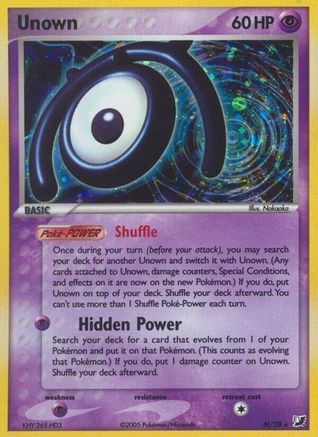 Image of Unown (M) (M/28) [EX: Unseen Forces]