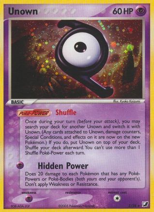 Image of Unown (Z) (Z/28) [EX: Unseen Forces]