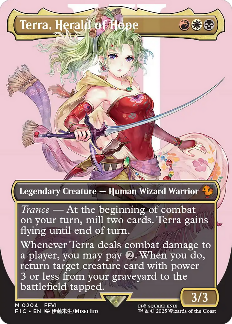 Image of Terra, Herald of Hope (Borderless) [FINAL FANTASY Commander]
