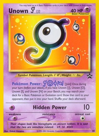 Image of Unown [J] (38) [Wizards of the Coast: Black Star Promos]