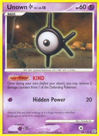 Image of Unown K (68/132) [Diamond & Pearl: Secret Wonders]