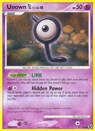 Image of Unown L (91/106) [Diamond & Pearl: Great Encounters]