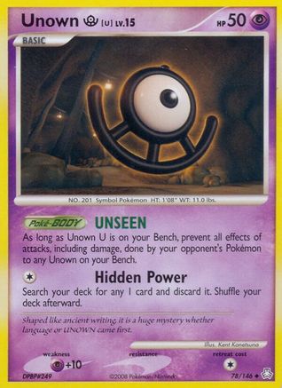 Image of Unown U (78/146) [Diamond & Pearl: Legends Awakened]